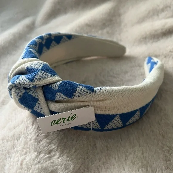 2/$20 ✨NWT Aerie Headbands Blue and White Set of 2 - Picture 6 of 7